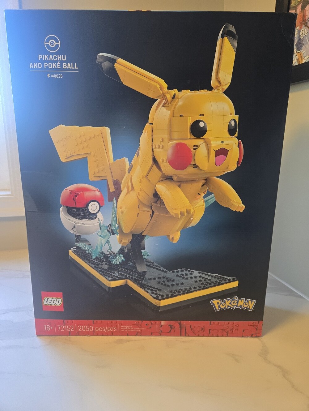 NIB - Lego Pikachu with Poké Ball Display 72152